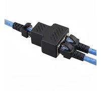 RJ45 Network Splitter Adapter,Aoiutrn RJ45 1 to 2 Port Dual Female Socket Ethernet Connector 8P8C Extender Plug LAN Network Cable for Cat5, Cat5e, Cat6, Cat7