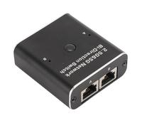 RJ45 Network Switch Selector 2 in 1 Out or 1 in 2 Out, Ethernet Switch 2 Port, 2 Port Network Hub 1000 Mbps RJ45 Internal External Networking Switcher Adapter for Cat 6