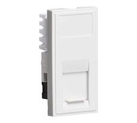RJ45 Outlet Module 25 mm x 50 mm in White