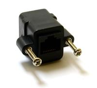 kenable RJ45 Panel Mount Cat 5e 10/100mbps Ethernet Cable Sockets Adapter