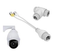 RJ45 POE Splitter Cable | Ethernet Over Network Injector | 2-in-1 POE Splitter for Security Cameras | IEEE802.3AT Mode for Efficient & Data Transmission in Systems