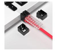 RJ45 Port Blocker 20PCS with Key, Ethernet Lock for Network Security, LAN Dust Cover for Router Switch Modem | Secure RJ45 ports with keyed lock, dual dust cover, tamper-resistant design for office and data center use.(Black)