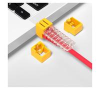 RJ45 Port Blocker 20PCS with Key, Ethernet Lock for Network Security, LAN Dust Cover for Router Switch Modem | Secure RJ45 ports with keyed lock, dual dust cover, tamper-resistant design for office and data center use.(Yellow)