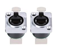 RJ45 Right Angle Connector, 2.4mm Offset Fire Retardant Insulator, YT - RJ45 Aviation Plug with Zinc Alloy Shell and PA66 Housing, IP67 Rated for Aerospace & Industrial Cabling