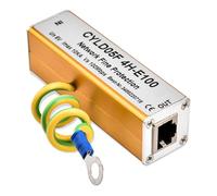 RJ45 RJ11 Adapter, Ethernet Network Surge Protector, Thunder Lighting Arrester Protection 5V, Surge Protector Overvoltage Protection Device, for Telephone Computer Fax Machine