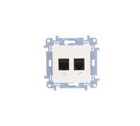 RJ45+RJ11 Teleinformatics Female Cat.5e Simon 10 C5T.01/11