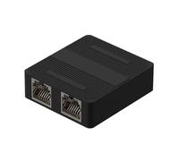 RJ45 Splitter Connector Adapter 1 to 2 Way Ethernet Splitter Coupler Ethernet Extender Converter for Laptop