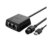 RJ45 Splitter Connector Adapter 1 to 2 Ways Ethernet Splitter Cable Plug Play Ethernet Extender Converter for Laptop