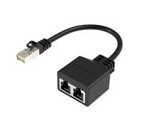 RJ45 Splitter Connectors Adapter 1 To 2 Ways Ethernet Cable Plug Play Ethernet Extender Converters For Laptop Networking Adapter