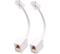 RJ45 to RJ11 Converter Adapter Connector M/F Cable,Uvital Telephone RJ11 6P4C Female to Ethernet RJ45 8P8C Male Converter Cord(2 Pack)