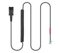 RJ9 QD Adapter HIS Cable for Plantronics Quick Disconnect Headset U10P-S Cord Compatible with Yealink T21P T41P T23G T41S T42S T46S T48S Avaya 1608 9608 9611G Grandstream GXP1620 2130 Panasonic Snom