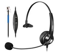 RJ9 Telephone Headset with Noise Cancelling Microphone for Cisco IP Phones