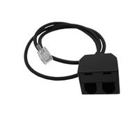 RJ9 Telephone Training Adapter RJ9 Headsets Extension Cord Adapter For Simultaneous Listening &Talking On Phones Y Splitter Cable