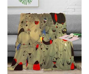 RJAVAGFZL 3D Printed Abstract figures Travel Blanket Microfiber Warm Soft Bedding Breathable Surrealist art Home Blanket for Holiday Celebrations Birthday Anniversary 60x80inch(150x200cm)