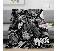 RJAVAGFZL 3D Printed art design Warm Blanket Microfiber Soft Warm Bedding Breathable street culture Warm Throw for Christmas Thanksgiving Easter 50x60inch(127x152cm)