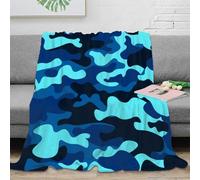 RJAVAGFZL 3D Printed camouflage pattern Nap Blanket Microfiber Ultra Soft Warm Bedding Abstract military Bedding Throw Anti Static Fade Resistant for Adults Couples Households 50x60inch(127x152cm)