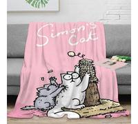 RJAVAGFZL 3D Printed cat play Warm Blanket Microfiber Warm Thermal Bedding Soft Funny animal Travel Blanket Heartfelt Gift for Wedding Anniversary Newlyweds Couples 40x50inch(100x130cm)