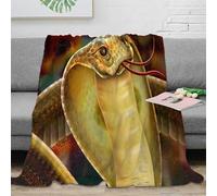 RJAVAGFZL 3D Printed Cobra snake Couch Blanket Microfiber Warm Soft Bedding Cosy Digital fantasy art Fluffy Blanket Wrinkle Resistant for Young Adults Renters Apartment Dwellers 60x80inch(150x200cm)