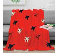 RJAVAGFZL 3D Printed military jets Home Blanket Microfiber Warm Cosy Bedding Soft vector illustration Lounge Throw Wrinkle Resistant Non Pilling for Men Women Kids Households 60x80inch(150x200cm)