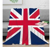 RJAVAGFZL 3D Printed UnionJack-flag Bedding Blanket Microfiber Warm Cosy Bedding Soft British-symbolic Cosy Throw Heartfelt Gift for Colleagues Mentors Loved Ones 80×90inch(200x230cm)
