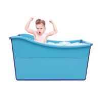 RjcdOPL Foldable Bathtub for Children & Toddlers, Large Portable Baby Bath, PP+TPE Construction, 150 L Capacity, Foldable & Installation-Free, for Ages 3+ (Home & Travel)