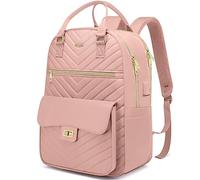 RJEU School Backpack for Teen Girls,Women Bookbag Cute Aesthetic with Laptop Compartment for College Student Travel,Mochila Escolar para Niñas,Pink