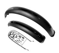 RJFGIDEM Bike Fender 26x4.0 Inch Wide Front Rear Mudguards Full Coverage Fat Bike Fenders Universal Mudguard Bikes Metal Bike Fender Bicycle Guard For Mountain Bike Road Bike Commute Bike (Black)