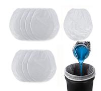 RJFUJP 10pcs Paint Strainer Bags, 1 Gallon Paint Strainer Bags Bucket Strainer Fine Mesh Filter Bag Hydroponic Paint Filter Bag with Elastic Top Opening for Paint Gardening