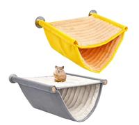 RJFUJP Rat Hammock, Guinea Pig Hammock and Rat Cage Accessories, Space Optimization Solution for Small Pet Cages, Two Hammock Set for Secure Resting Areas