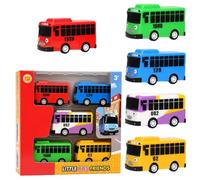 RJFUJP Tayo The Little Bus Toys, 5 pcs toy bus Collection, tayo the little bus Pull-Back Action Models, Desktop Display Set, Urban Vehicle Assortment.