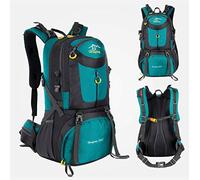 RJHY Travel Backpack, 60L50L40L Mountaineering Bag Hiking Camping Bag Men And Women Large Capacity Outdoor Waterproof Backpack,Lakeblue,50L