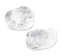 RJINGSHI 2pcs Raw Clear Quartz Crystal Stone Natural Rough Gemstone Unpolished Healing Crystal Specimen Spiritual for Polishing, Sanding, DIY, Decor, Reiki, Collection, Crafts (1.5-2 inches)