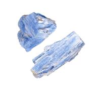 RJINGSHI 2pcs Raw Kyanite Crystal Stone Natural Rough Gemstone Unpolished Healing Crystal Specimen Spiritual for Polishing, Sanding, DIY, Decor, Reiki, Collection, Crafts (1.5-2 inches)