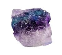 RJINGSHI Raw Colorful Fluorite Crystal Stone Natural Rough Gemstone Unpolished Healing Crystal Specimen Spiritual for Polishing, Sanding, DIY, Decor, Reiki, Collection, Crafts (1.5-2 inches)