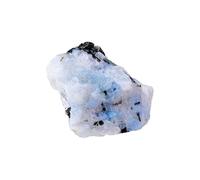 RJINGSHI Raw Rainbow Moonstone Crystal Stone Natural Rough Gemstone Unpolished Healing Crystal Specimen Spiritual for Polishing, Sanding, DIY, Decor, Reiki, Collection, Crafts (1.5-2 inches)