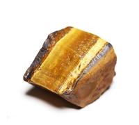 RJINGSHI Raw Tiger Eye Stone Crystal Stone Natural Rough Gemstone Unpolished Healing Crystal Specimen Spiritual for Polishing, Sanding, DIY, Decor, Reiki, Collection, Crafts (1.5-2 inches)