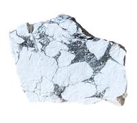 RJINGSHI Raw White Turquoise Crystal Stone Natural Rough Gemstone Unpolished Healing Crystal Specimen Spiritual for Polishing, Sanding, DIY, Decor, Reiki, Collection, Crafts (1.5-2 inches)