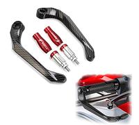 RJKZX Clutch Handlebar Protector for BMW F650CS SCARVER F650 CS 2000-2004 2005 206 2007 2008 Motorcycle 7/8" 22mm Handlebar Brake Clutch Levers Protector Guard(Black- Silver)