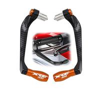RJKZX Clutch Handlebar Protector for H-ONDA XRE300 XRE 300 Motocycle Carbon Fiber Aluminum Alloy Levers Guard Brake Clutch Protector(Orange)