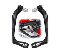 RJKZX Clutch Handlebar Protector for H-ONDA XRE300 XRE 300 Motocycle Carbon Fiber Aluminum Alloy Levers Guard Brake Clutch Protector(Black- Silver)