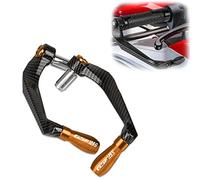 RJKZX Clutch Handlebar Protector Moto Levers Guard Carbon Fiber Aluminum Alloy Brake Clutch Protector for Suzuki GSF GSF125S 125 S 2007 2008 2009 2010 2011(Orange)
