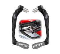 RJKZX Clutch Handlebar Protector Motorcycle Carbon Fiber Handlebar Brake Clutch Levers Guard Protector Protection for Y-AMAHA MT-10 MT10 MT 10 2000 2001 2002-2021 2022 2023(Grey)