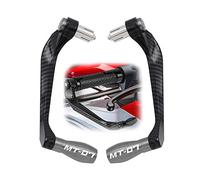 RJKZX Clutch Handlebar Protector Motorcycle Carbon Fiber Handlebar Brake Clutch Levers Guard Protector Protection for Y-AMAHA MT-07 MT07 MT 07 2000 2001 2002-2021 2022 2023(Grey)
