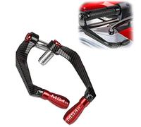 RJKZX Clutch Handlebar Protector Motorcycle Handlebar Brake Clutch Levers Protector Guard Aluminum for Ducati MS4 MS4R MS 4R R 2001 2002 2003 2004 2005 2006(Black- Silver)