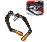 RJKZX Clutch Handlebar Protector Motorcycle Handlebar Brake Clutch Levers Protector Guard Aluminum for Ducati MS4 MS4R MS 4R R 2001 2002 2003 2004 2005 2006(Orange)
