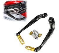RJKZX Clutch Handlebar Protector Motorcycle Universal CNC Aluminium 22mm Brake Clutch Lever Guard Protector for Y-AMAHA TDM900 TDM850 TDM 900 850 Handlebar Grip(Gold)