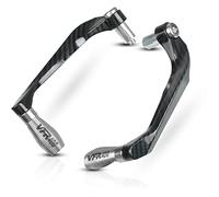 RJKZX Clutch Handlebar Protector Universal 7/8" 22mm Motorcycle Handlebar Brake Clutch Levers Protector Guard for H-ONDA VFR400 VFR 400 NC30 NC 30 1989-1992 CNC(Silver)