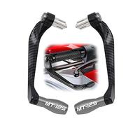 RJKZX Clutch Handlebar Protector Universal Motorcycle Carbon Fiber Handlebar Brake Clutch Levers Guard Protector Protection for Y-AMAHA MT-125 MT125 MT 125 2000 2001-2020 2021 2022 2023(Grey)