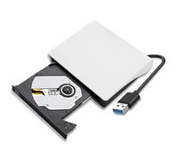 RJLLKD External DVD Drive Type-C 3.0, Portable CD Burner Optical High Speed CD Reader Rw Writer DVD Reader for Laptop, Desktop, Pc, Mac, Ios, Windows 11/10 / 8/7 / Xp/Linux/Vista