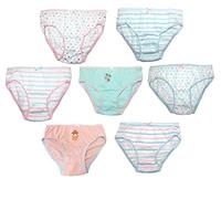 Rjm 7 Pairs Girls 100% cotton Knickers Ages 5-6 Years (Cake) Multicolour